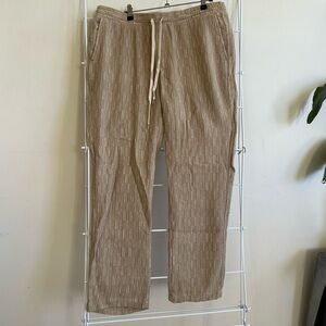 Corridor textured cotton weave drawstring trousers